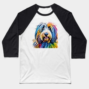 Pop-Art Bergamasco Sheepdog Impressionism Baseball T-Shirt